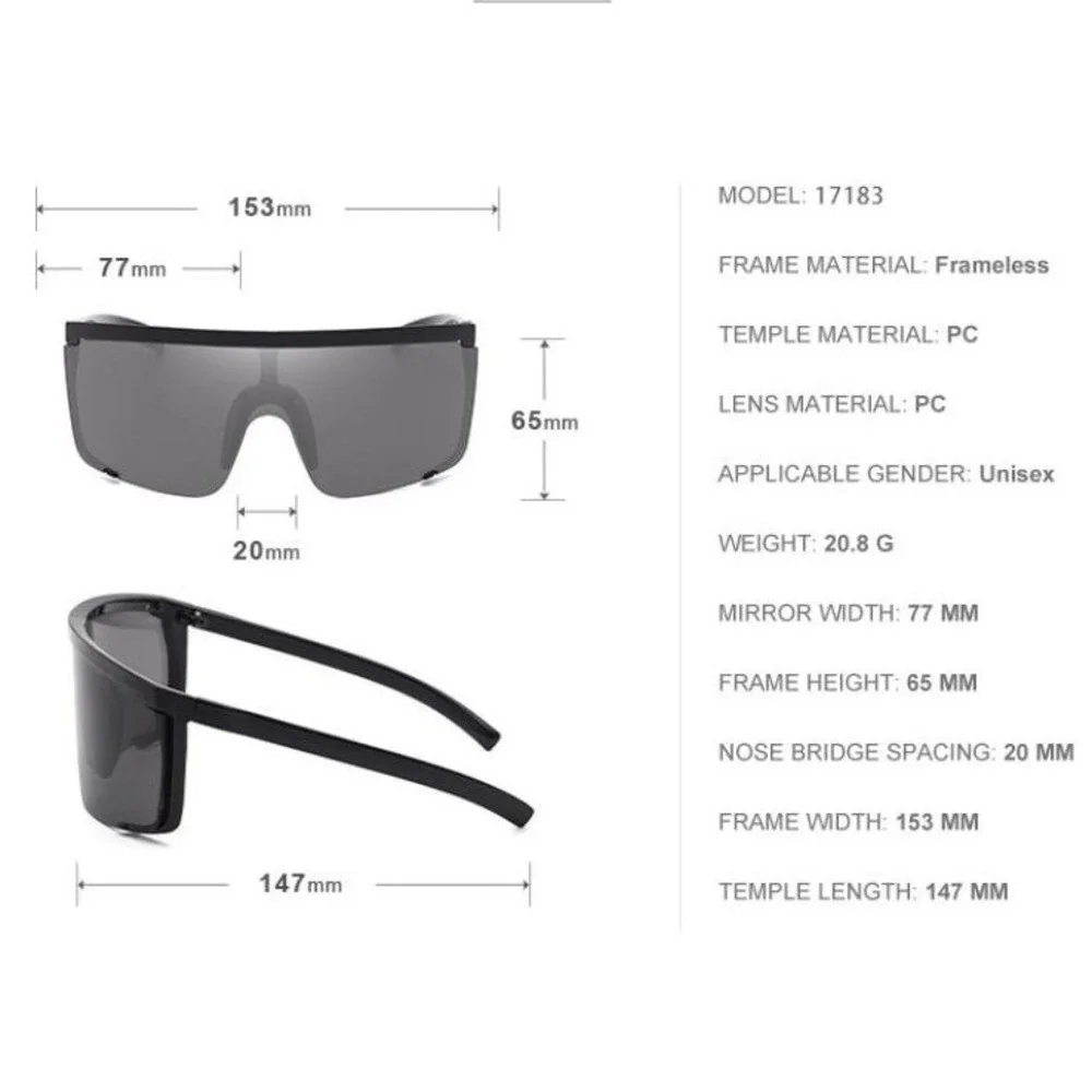 Men Sleek Oversized Yellow Lens Visor Sunglasses Trendy Streetwear Urban Fashion